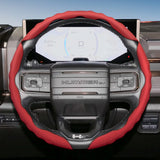 GMC Wave-Shaped Segmented Leather Steering Cover Car Interior Accessory Hocasen