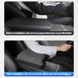 For Tesla Model Y Juniper 2025 2026 Center Console Armrest Organizer Box Heightened Cushion Suede Interior Upgrade for Model