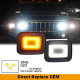 LED Bumper Lights Switchback DRL for Hummer H2 2003-2009 Exterior Light iJDM