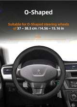 Ultra-Thin Breathable Leather Wheel Cover Peugeot Car Interior Accessory Hocasen