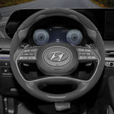 Hyundai Anti-Slip Buckle Suede Steering Wheel Cover