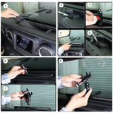 Rotatable Phone Holder for Jeep Wrangler JL 2018-2023 Car Interior Accessory HEBE