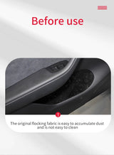 Door Groove Storage Mat Anti-Slip for Tesla Model Y Car Interior Accessory GMUNI