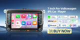 1Din 6.5 inch CarPlay Radio for Universal Vehicles Android Head Unit AKAMATE