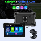 7in Portable GPS Display Motorcycle Dashboard CarPlay Android Head Unit EKIY