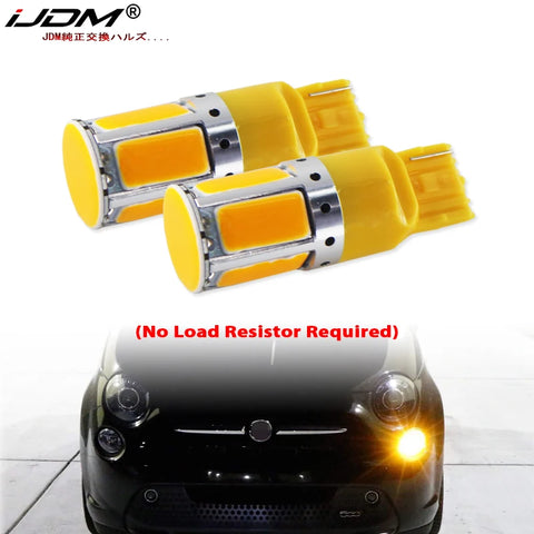 7440 T20 COB LED Turn Signal Bulbs for Universal Fit Car Interior Accessory iJDM YELLOW