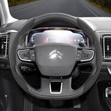 Anti-Slip Suede Buckle Cover for Citroen Vehicles