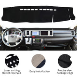 Premium Plush Dashboard Mat for Toyota Hiace 200 Series Dashboard Mat CATUSIKI