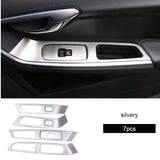 Carbon Fiber Elevator Trim for Volvo XC60 S60 V60 Kit Car Interior Accessory LINGLUYANG 7pcs silvery