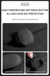 Suede Car Key Case Shell For Jetour Freedom T1 Jetour Freedom T2 Traveller Remote Key Bag Case Fob Protection Keychain
