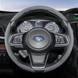 Breathable Faux Leather Steering Wheel Cover for Subaru