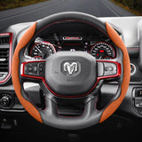 Anti-Slip Suede Steering Wheel Cover for Ram 1500
