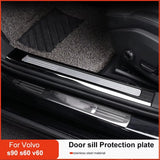 Metal Sill Guard Plate for Volvo S90 2016-2026 Car Interior Accessory LINGLUYANG