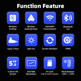 Portable GPS Wireless CarPlay for Universal Moto Android Head Unit EKIY