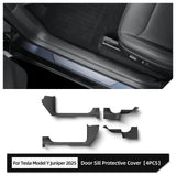 Tesla Model Y Launch 2025 Juniper Central Control Side Anti-kick Pad TPE Door Sill Strip Guard Protection Cover