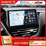 10-Inch Android 13 Head Unit for Peugeot 208 and 2008 2012-2018