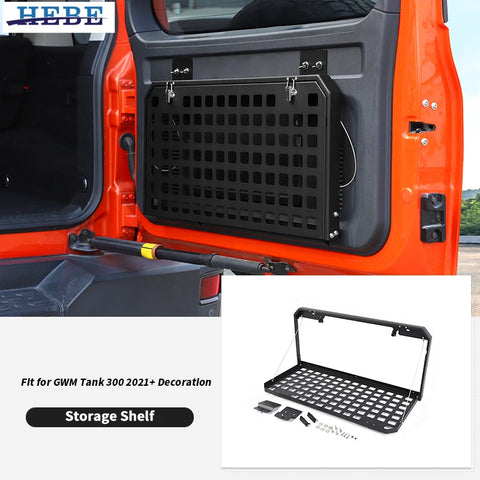 Durable Foldable Tailgate Storage Rack for GWM Tank 300 Car Interior Accessory HEBE