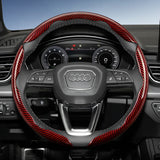 Carbon Fiber Steering Wheel Cover for Audi A4 A6 Q5