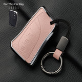 Aluminum Alloy Goatskin Car Key Case Cover For Lexus Car Interior Accessory OEM