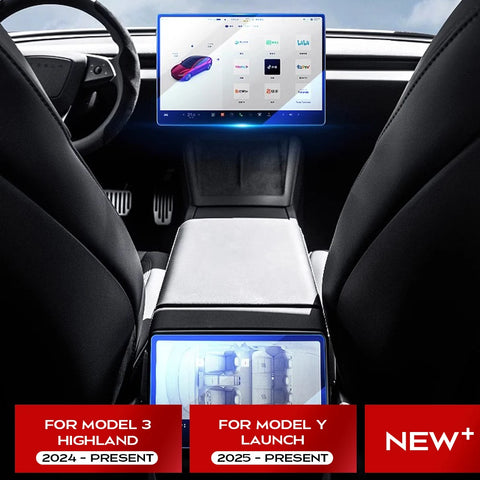 Tempered Glass Film Protector For New Tesla Model 3 Y Launch 2025 Highland 2024 Rear Row Center Control Touch Screen Protecti