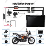 7Inch DVR Dashcam GPS with Wireless CarPlay Auto
