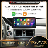 10.25-Inch Wireless CarPlay Android Auto Display for Benz GLK Android Head Unit wincago