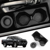 Mitsubishi Triton 2024 2025 Cup Holder Storage Tray Shock-Absorbing TPE Tidying Car Accessories Black Car Interior Accessory