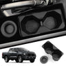 Mitsubishi Triton 2024 2025 Cup Holder Storage Tray Shock-Absorbing TPE Tidying Car Accessories Black
