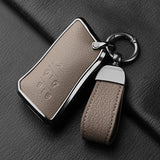 Aluminum Alloy Goatskin 5 Button Car Key Case Cover For Lexus LM350h LM500H 2023 2024 Car Key Protection Shell Accessories