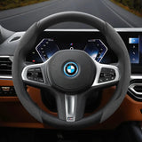 Segmented Suede Steering Wheel Cover for BMW