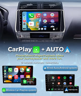 2K Android 15 Multimedia Head Unit for Toyota Prado 2018-2020