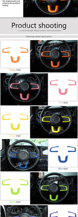 Steering Wheel Trim for Jeep Wrangler JL 2018-2024 Car Interior Accessory HEBE