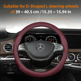 Leather Steering Wheel Cover for Mercedes C-Class E-Class
