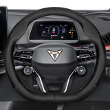 Ultra-Thin Breathable Leather Wheel Cover for Cupra Car Interior Accessory Hocasen Punch Style Black