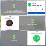Apple Find My Smart Tracker Tag for iPhone Devices