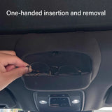 Leather Blue Sunglasses Box Case Car Accessories OEM