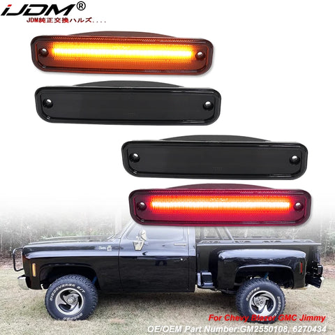 LED Ambient Light Red Side Marker for Chevrolet/GMC Pickup (1975‑1980) LED Ambient Light iJDM Car