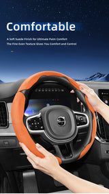 Sports Suede Steering Cover for Volvo Series