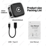 Wireless CarPlay Android Auto Adapter Universal Car Dongle