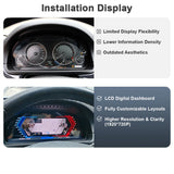 12.3-Inch Digital Instrument Cluster for BMW 5 Series 2009–2017 Android Head Unit AUTOTOP