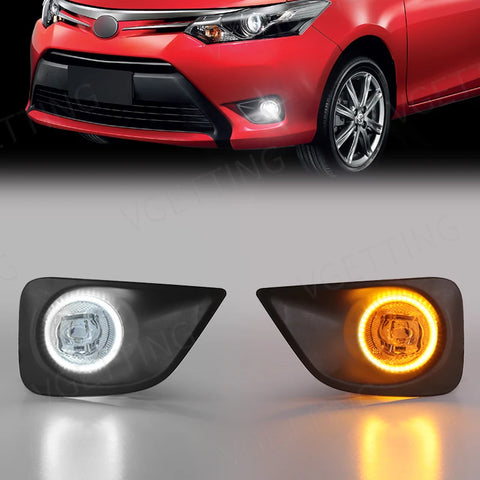 LED Fog Light DRL Turn Signal for Toyota Vios Car Interior Accessory MAGIC COLORM