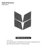For Audi A4L A4 S4 A5 S5 Made of Alcantara Door Handle Bowl Trim Protective Sticker Anti-Scratch Car Interior Tuning Accessory