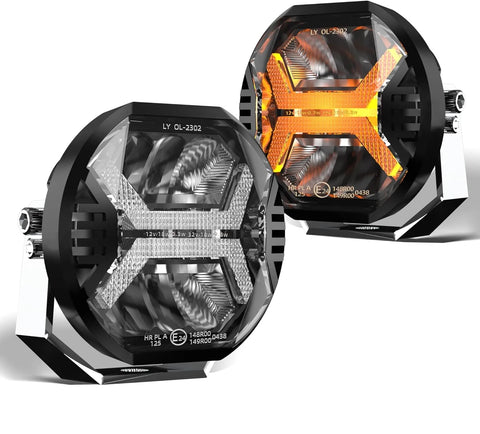 4 Inch Car Led Work Light Bar 12v Amber DRL Driving Light Spotlight for Jeep Offroad Boat Tractor Truck 4x4 SUV ATV LED Work