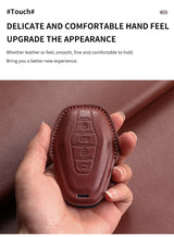 Leather Car Remote Key Case Cover For Chery Jetour X70 X70m X70plus X90plus X95pro X95 Plus Key Bag Protecter Keychain Shell