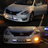 Universal Sequential Switchback LED DRL Light Bar for Cars LED Ambient Light iJDM
