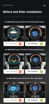 9-Inch Android 13 Multimedia Player for MINI F54 F55 F56 Android Head Unit wincago