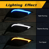 3-Color LED Fog Light DRL Cover for Toyota Camry 2021-2023 Car Interior Accessory MAGIC COLORM