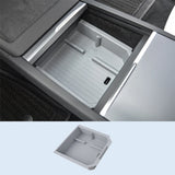 For Tesla Model 3 Highland Y Juniper Car Central Control Storage Box Double-layer Armrest Organizer Auto Interior Accessories