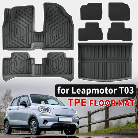 Custom TPE All-Weather Floor Mats for Leapmotor T03 2024-2026 Car Floor Mat CATUSIKI