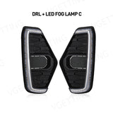 LED Fog Lamp DRL with Turn Signal For Nissan Navara NP300 2020-2022